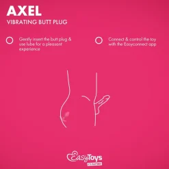 EasyConnect Vibrerende Buttplug Axel Bestuurbaar met App New