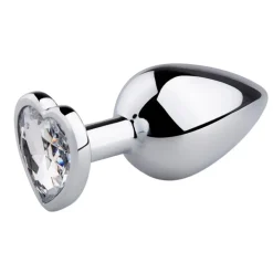EasyToys Buttplug met Zilverkleurig Hartje