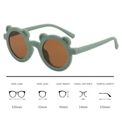 Eco Toys Beertje Groen 2-6 jr Kinderzonnebril New