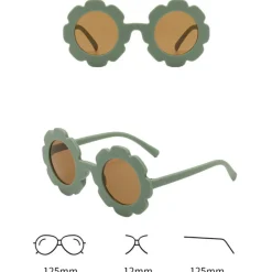 Eco Toys Bloem Groen 2-6 jr Kinderzonnebril