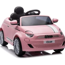 Eco Toys Roze Elektrische Fiat 500 Kinderauto Online
