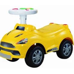Eco Toys Sports Geel Loopauto met Muziek HC516257 Outlet