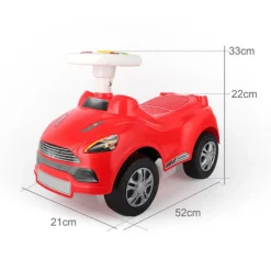 Eco Toys Sports Geel Loopauto met Muziek HC516257 Outlet