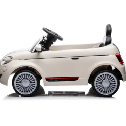 Eco Toys Wit Elektrische Fiat 500 Kinderauto Outlet
