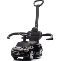 Eco Toys Zwart Mercedes Benz Loopauto met Duwstang Sale