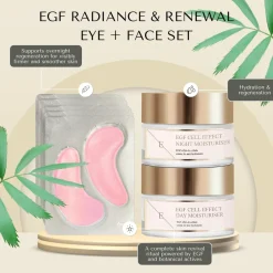 Egf Cell Effect Dagcrème + Egf Cell Effect Nachtcrème + Rose Blossom Oogpads Online