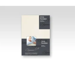 Elegance Hoeslaken Jersey Katoen Stretch 35cm Hoge Hoek - ivoor 180x200cm New