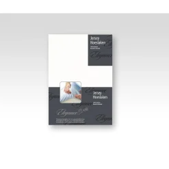 Elegance Hoeslaken Jersey Katoen Stretch 35cm Hoge Hoek - wit 120/130/140x200cm Discount