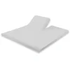 Elegance Splittopper Hoeslaken Perkal Katoen - licht grijs 180x200cm Clearance