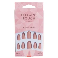 Overig Elegant Touch Blush Suede Kunstnagels Discount