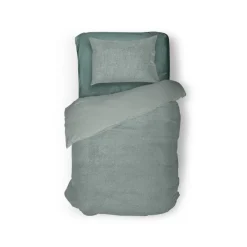 Eleganzzz Dekbedovertrek Teddy Pluche - jade 140x200/220cm Outlet