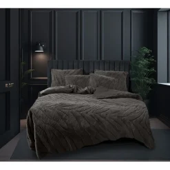 Eleganzzz Dekbedovertrek Jacquard Rabbit Fur - taupe grey 140x200/220cm Online