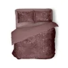 Eleganzzz Dekbedovertrek Crushed Velvet - rose 200x200/220cm Outlet