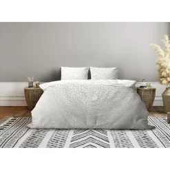Eleganzzz Dekbedovertrek Micro Mink Leopard - off white 140x200/220cm Outlet
