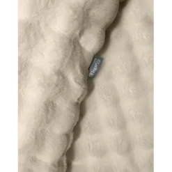Eleganzzz Dekbedovertrek Bubble Pom Pom Rabbit Fur - sand 240x200/220cm Outlet