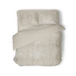 Eleganzzz Dekbedovertrek Flanel Fleece - beige 240x200/220cm Discount