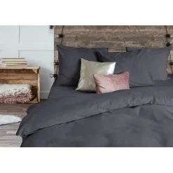 Eleganzzz Dekbedovertrek Flanel Uni - antraciet 240x200/220cm Hot