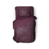 Eleganzzz Dekbedovertrek Flanel Fleece - bordeaux 140x200/220cm