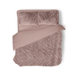 Eleganzzz Dekbedovertrek Jacquard Rabbit Fur - pink 240x200/220cm Discount