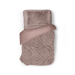Eleganzzz Dekbedovertrek Jacquard Rabbit Fur - pink 140x200/220cm Online