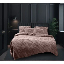 Eleganzzz Dekbedovertrek Jacquard Rabbit Fur - pink 140x200/220cm Online