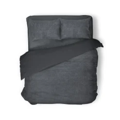 Eleganzzz Dekbedovertrek Teddy Pluche - anthracite 240x200/220cm