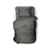 Eleganzzz Dekbedovertrek Crushed Velvet - dark grey 140x200/220cm Outlet
