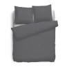 Eleganzzz Dekbedovertrek Flanel Uni - antraciet 140x200/220cm