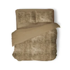 Eleganzzz Dekbedovertrek Flanel Fleece - gold 240x200/220cm Outlet