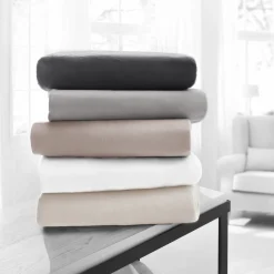 Eleganzzz Hoeslaken Flanel 35cm Hoekhoogte - antraciet 80x200cm Online