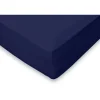 Eleganzzz Hoeslaken Flanel 35cm Hoekhoogte - blauw 180x200cm Outlet