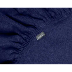 Eleganzzz Hoeslaken Flanel 35cm Hoekhoogte - blauw 180x200cm Outlet
