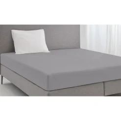 Eleganzzz Hoeslaken Jersey Katoen Stretch 35cm Hoge Hoek - licht grijs 80/90x190/200cm Discount