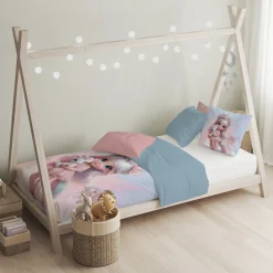Eleganzzz Kinder Dekbedovertrek Micropercal Princess Nights - multi 140x220/240cm Best