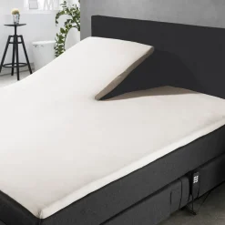 Eleganzzz Splittopper Hoeslaken Jersey Katoen Stretch - ivoor 180x210/220cm Discount