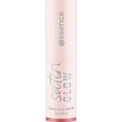 Essence Satin Glow 03 Rose And Shine Luminous Shine Lipstick New
