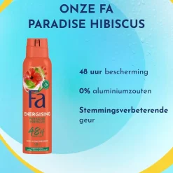 Fa Energising Paradise Hibiscus Deodorant Spray Online