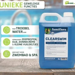 Famiflora Clearswim vloeibaar 10L tegen troebel water Outlet