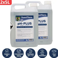 Famiflora pH-plus vloeibaar 10L om pH waarde te verhogen New