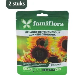 Famiflora zonnebloemenmix bloemenzaden Online