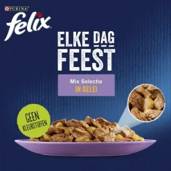 Felix Elke Dag Feest in Gelei Mix Selectie Kattenvoer Clearance
