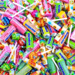 Fruit-tella , Mentos, Chupa Chups & Look-O-Look mini's strooigoed snoepmix XL