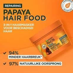 Fructis Garnier Color Repairing Papaya Hair Food 3-in-1 Haarmasker Best