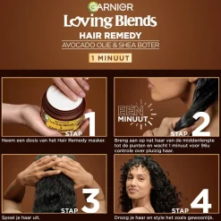 Loving Blends Garnier Avocado-Olie & Sheaboter Haarmasker