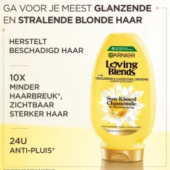 Loving Blends Garnier Sun-Kissed Chamomile & Bloemenhoning Verhelderende & Glansgevende Conditioner Hot