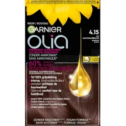 Olia Garnier 4.15 IJs Kastanje Middenbruin Permanente Haarkleuring New