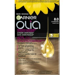 Olia Garnier 8.0 Lichtblond Permanente Haarkleuring Hot
