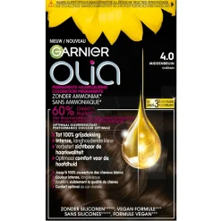 Olia Garnier 4.0 Middenbruin Permanente Haarkleuring Clearance