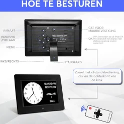 GEASY Dementieklok met 24 Alarmfuncties Sale