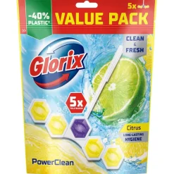 Glorix Power 5 Citrus Toiletblokken Hot
